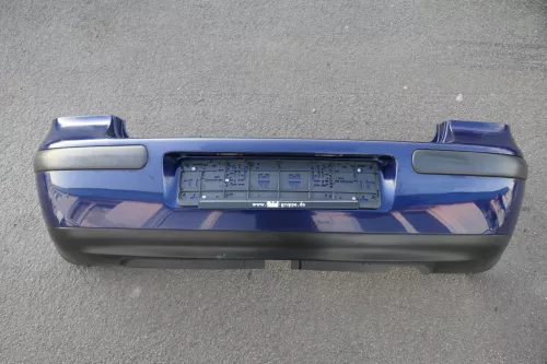 VW Golf 4 Limousine Stoßstange hinten Heckstoßstange Stoßfänger blau LB5N xxxx (120402)