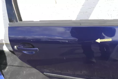 VW Passat 3B 3BG Kombi Variant Tür hinten rechts blau LB5N und Scheibe (120928)