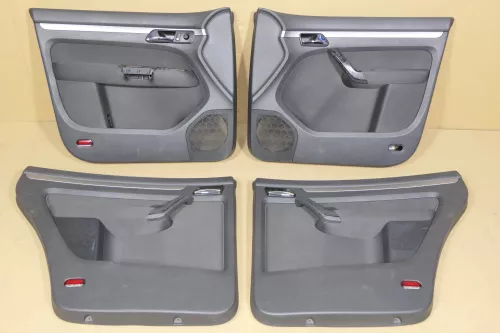 VW Touran 4x Türverkleidung Verkleidung Tür vorne +hinten links anthrazit 120961