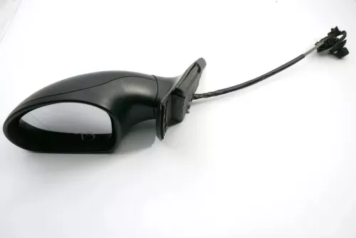 Seat Ibiza 6L mechanischer manuell Spiegel Außenspiegel links schwarz