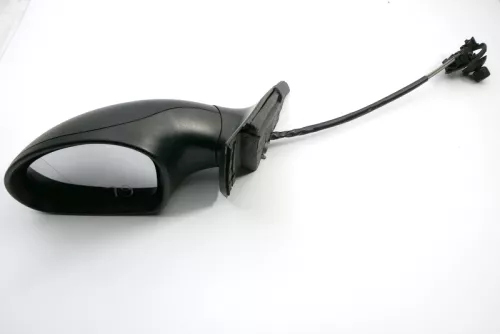 Seat Ibiza 6L mechanischer manuell Spiegel Außenspiegel links schwarz 