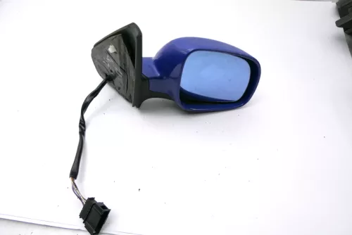 VW Bora Golf 4 elektrischer Spiegel Außenspiegel rechts mit Glas blau LW5Z -+- (121224)