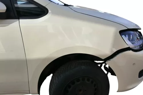 VW Sharan 7N Kotflügel rechts vorne gelb elfenbein Taxi L115