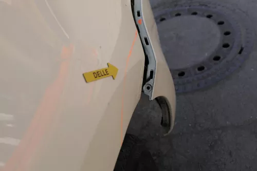 VW Sharan 7N Kotflügel rechts vorne gelb elfenbein Taxi L115 (122603)