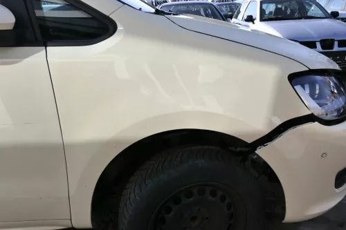 VW Sharan 7N Kotflügel rechts vorne gelb elfenbein Taxi L115 (122603)