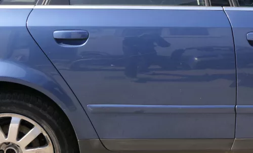 Audi A4 B6 8E nur Türblatt Tür hinten rechts blau LZ5W Kombi+Limo (122683)
