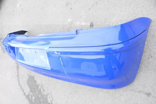 VW Polo 6N2 Stoßstange hinten Heckstoßstange Stoßfänger blau LA5C (123039)