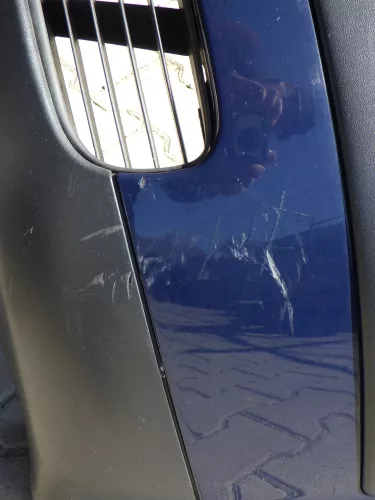 VW Passat 3B Stoßstange vorne Frontstoßstange Stoßfänger vorne blau LA5E Grill (123109)