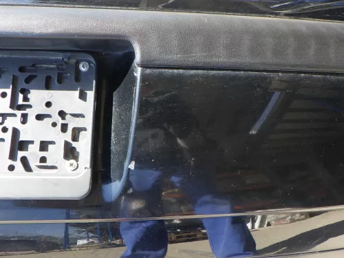 VW Polo 9N 9N3 Stoßstange Heckstoßstange hinten schwarz L041 uni (123184)