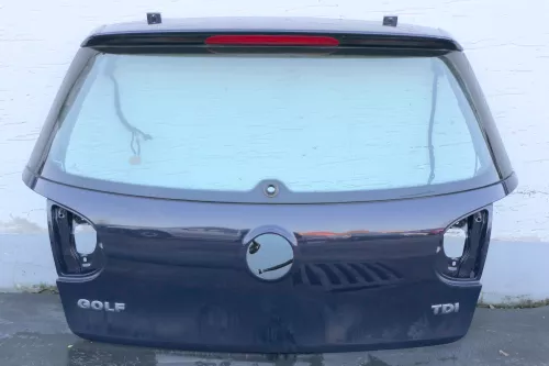 VW Golf 5 V Heckklappe hinten Kofferraumklappe mit Scheibe blau LA5G (123370)