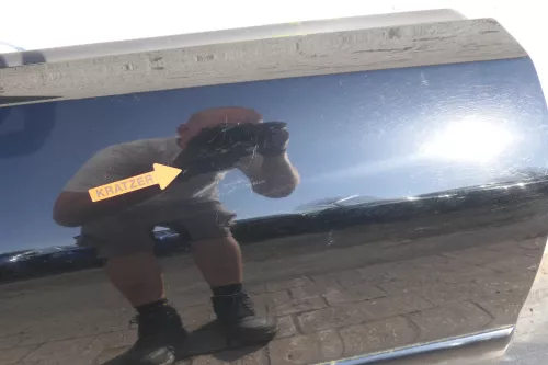 Audi A4 B5 Tür vorne rechts schwarz LY9B (Leiste+Griff beachten) Facelift (123471)
