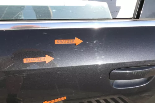 Audi A4 B6 8E Türblatt Tür hinten links schwarz LZ9W Kombi+Limo -ohne Anbauteile (123518)