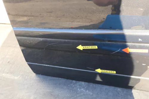 Audi A4 B6 8E Türblatt Tür hinten links schwarz LZ9W Kombi+Limo -ohne Anbauteile (123518)