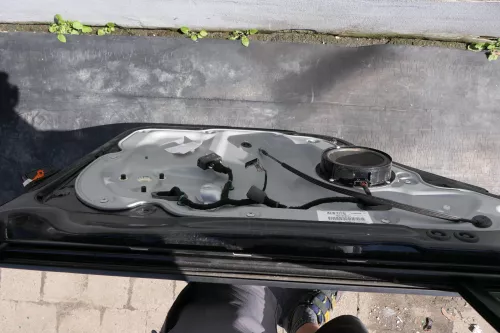 VW Touran 1T 1T3 Tür hinten links schwarz LC9X Deepblack  (123641)