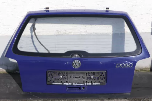 VW Polo 6N Heckklappe Klappe Kofferraumklappe mit Scheibe blau LD5D Klappe chaga (123810)