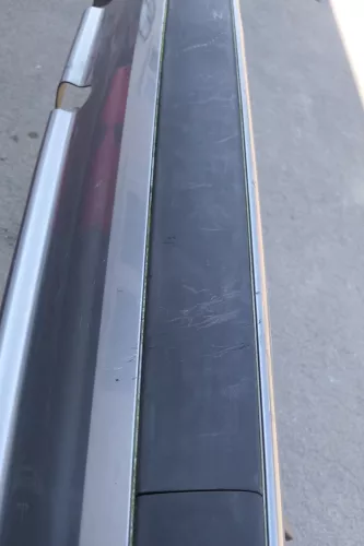 Audi 80 8C Stoßstange Heckstoßstange hinten Heckstoßfänger grau LY7P Limousine (123840)