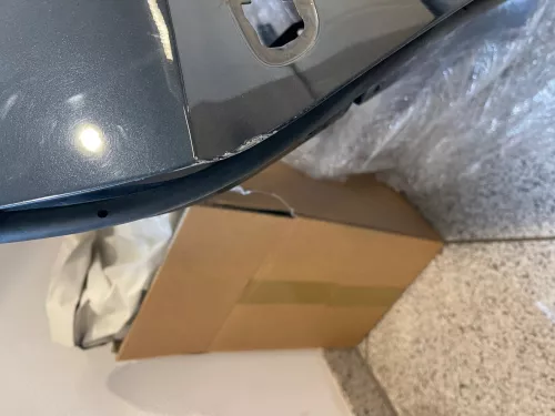 VW Passat 3C Kombi Variant Tür hinten rechts blau grau LC5F ohneAnbauteile (125009)