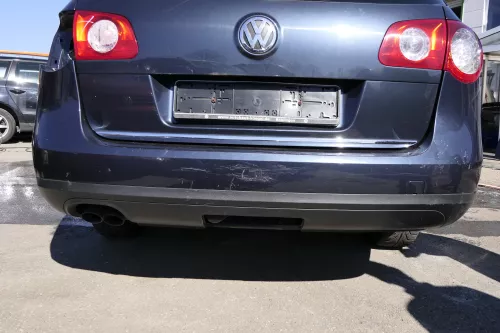 VW Passat 3C Kombi Stoßstange hinten Heckstoßstange Stoßfänger grau blau LC5F (125011)