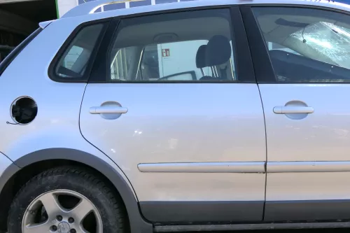 VW Polo 9N 9N3 Cross Fun Tür hinten rechts silber LA7W 4/5-Türer (125171)