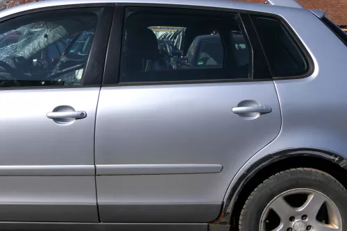 VW Polo 9N 9N3 Cross Fun Tür hinten links silber LA7W 4/5-Türer (125172)