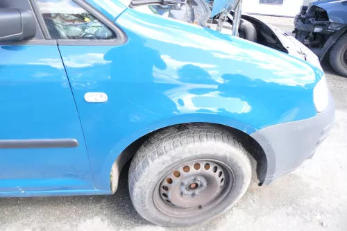 Caddy 2K Kotflügel vorne rechts blau blau grün LN6F 2K0821022 bis AnfangBj.2011 (127587)