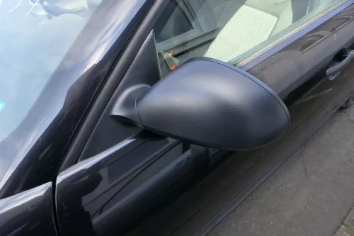 Seat Ibiza 6L mechanischer mechanisc manuell Spiegel Außenspiegel links schwarz 
