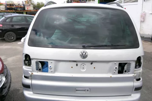 VW Sharan 7M Heckklappe Scheibe  Klappe hinten ab Bj.2000 silber LB7Z satinsilbe