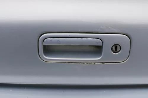 VW Sharan 7M Heckklappe Scheibe  Klappe hinten ab Bj.2000 silber LB7Z satinsilbe (127942)