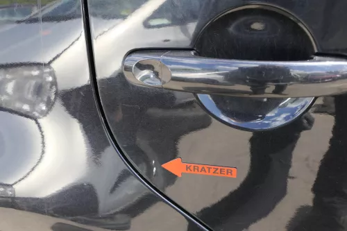 VW Touran 1T 1T3 Tür hinten rechts schwarz LC9Z metallic mit Scheibe (127961)