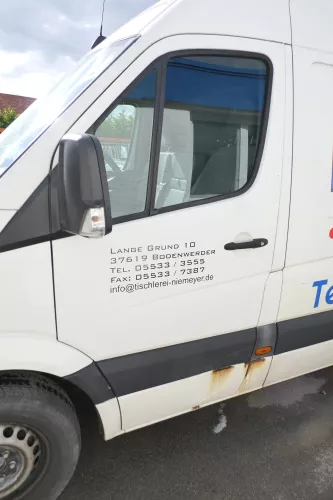 VW Crafter 2E Tür vorne links Fahrertür weiß L902 - ohne Anbauteile