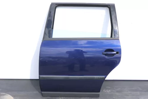 VW Passat 3B 3BG Kombi Variant Tür hinten links blau LB5N indigoblau + Scheibe