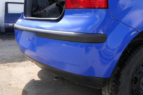 VW Polo 9N 9N3 Stoßstange Heckstoßstange hinten blau LA5F summerblue (128611)