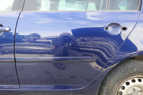 VW Golf 5 V 1K Tür nur das Türblatt hinten links 4/5-Türer  blau LD5Q (129115)
