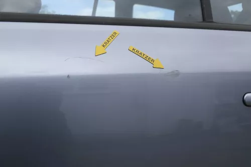 Skoda Octavia 1U5 Combi Kombi Variant Tür hinten links grau silber LF7U (129128)