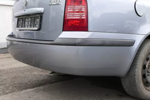 Skoda Octavia 1U Kombi Combi Stoßstange hinten Heckstoßstange silber grau LF7U (129135)