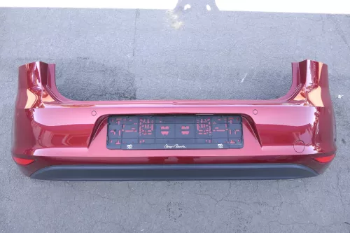 VW Golf 7 5G Limousine Stoßstange hinten Heckstoßstange rot sunsetred LA3X PDC (129550)