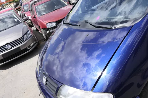 VW Sharan 7M Alhambra Motorhaube Klappe Haube vorne blau LB5N bis ca.Ende1999  (129977)