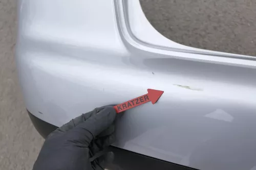 VW Touran 1T Stoßstange hinten Heckstoßstange Stoßfänger silber grau LA7W refle (130088)