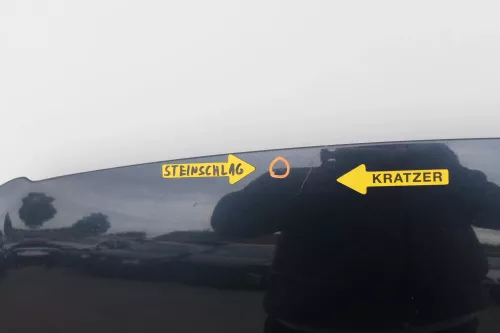 VW Passat 3C Motorhaube Klappe vorne vorn Haube grau blau LC5F (130091)