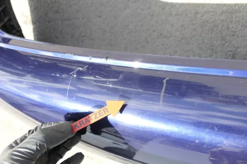 VW Touran 1T Stoßstange hinten Heckstoßstange Stoßfänger blau LB5N indigoblau (130166)