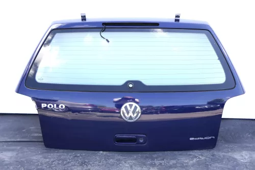 VW Polo 6N2 Heckklappe Klappe hinten Kofferraumklappe blau LB5N Scheibe
