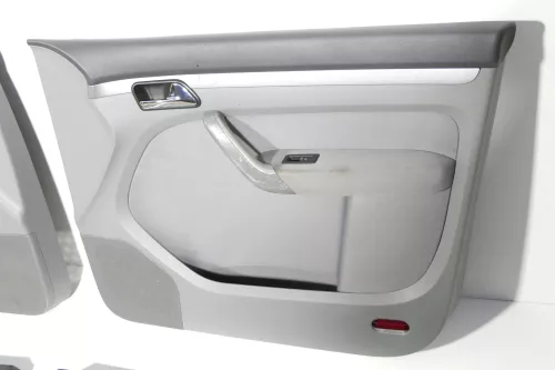 VW Touran 4x Türverkleidung Verkleidung Tür vorne +hinten links grau (130522)