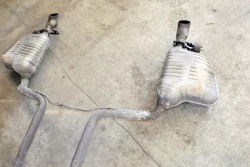 Audi A6 4F Auspuff Endschalldämpfer+Mittelschalldämpf hinten 3,0 TDI BMK Quattro (140292)