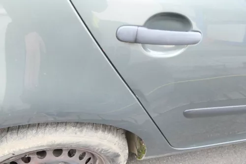VW Golf 5 V 1K Tür nur Türblatt hinten rechts 4/5-Türer grau blau LA6Q sagagreen (140299)