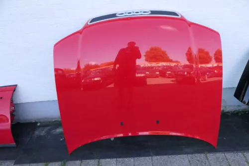 Audi A4 B5 Motorhaube Haube Klappe vorne rot laserrot LY3H bis ca. Bj. 1999 (140559)
