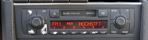 Audi A4 8E Radio Audi Kasette Original chorus mit Code (140772)