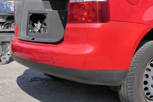 VW Touran 1T Stoßstange hinten Heckstoßstange Stoßfänger rot LY3D Tornado (140881)