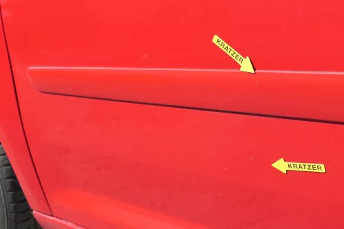 VW Touran 1T 1T3 Tür vorne links Fahrertür rot LY3D Tornadorot - OHNE Anbauteile (140882)