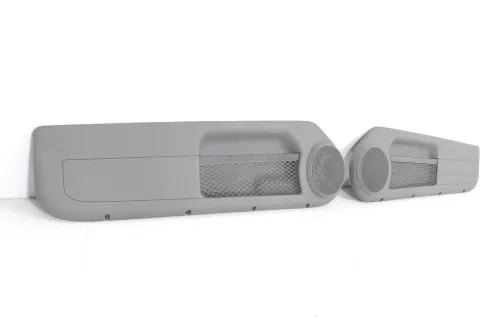 VW Lupo Arosa Türverkleidung Verkleidung Tür vorne links + rechts unten Boxen gr (142677)