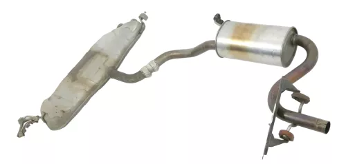 VW Touran Auspuff Endschalldämpfer hinten 1,6 FSI Motor BAG BLP BLF Mittelschall (142733)
